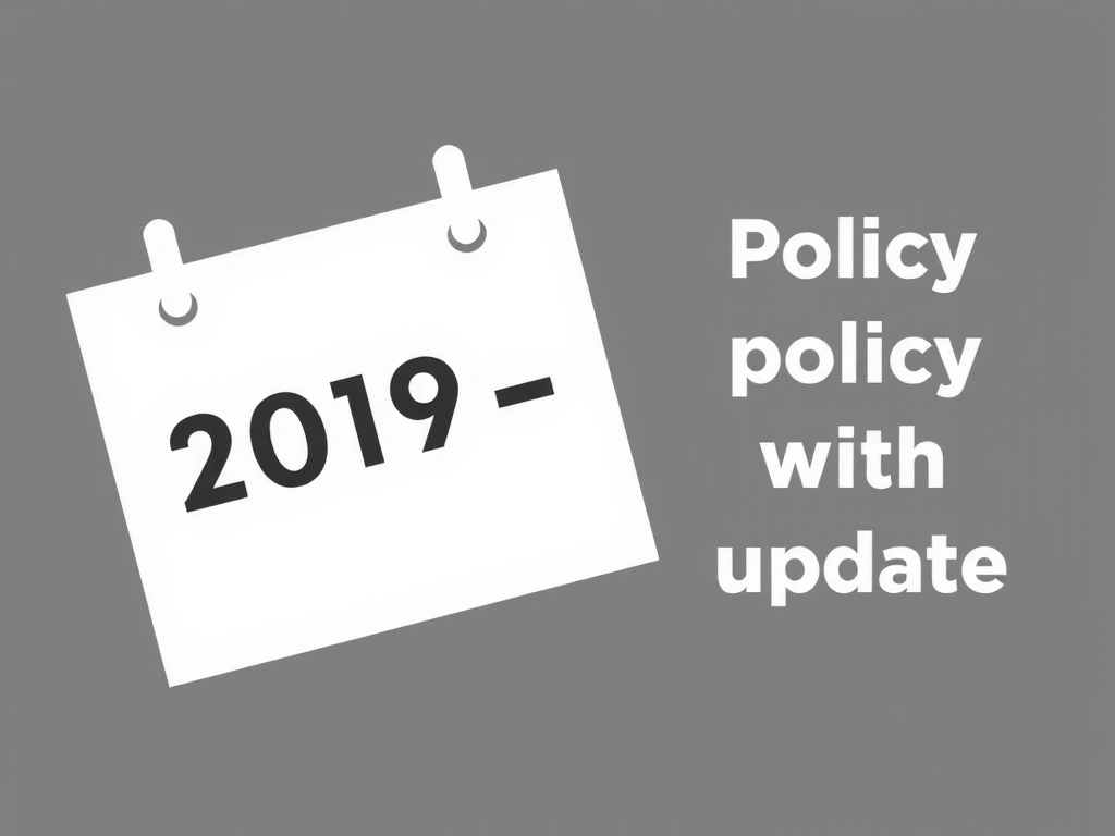 Calendario con una fecha marcada, simbolizando actualizaciones de políticas.